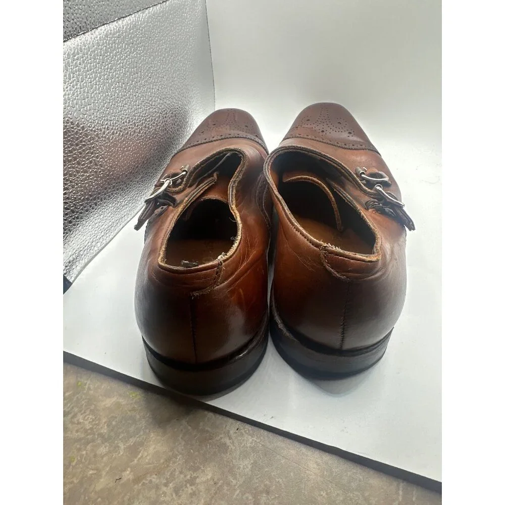 Custom St Johns Monk Strap Leather Dress Shoes Handcrafted Premium Imported Brog - Picture 2 of 9